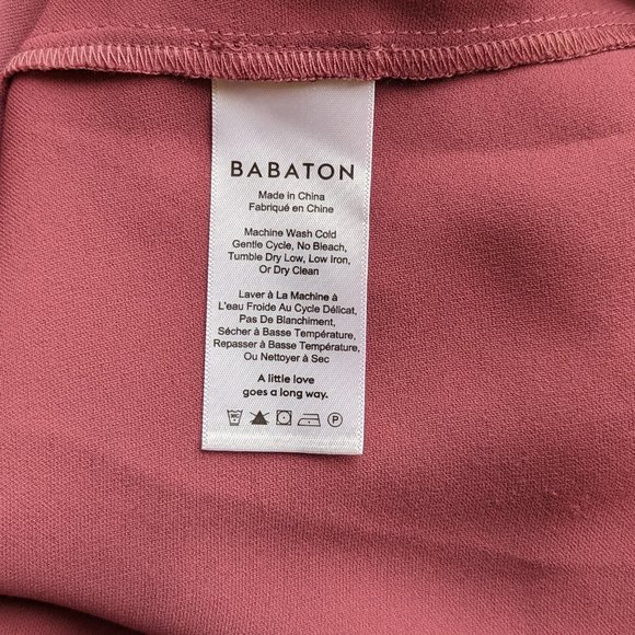 Aritzia Babaton Burke Off The Shoulder Blouse Dark Pink Size XS - Picture 8 of 9